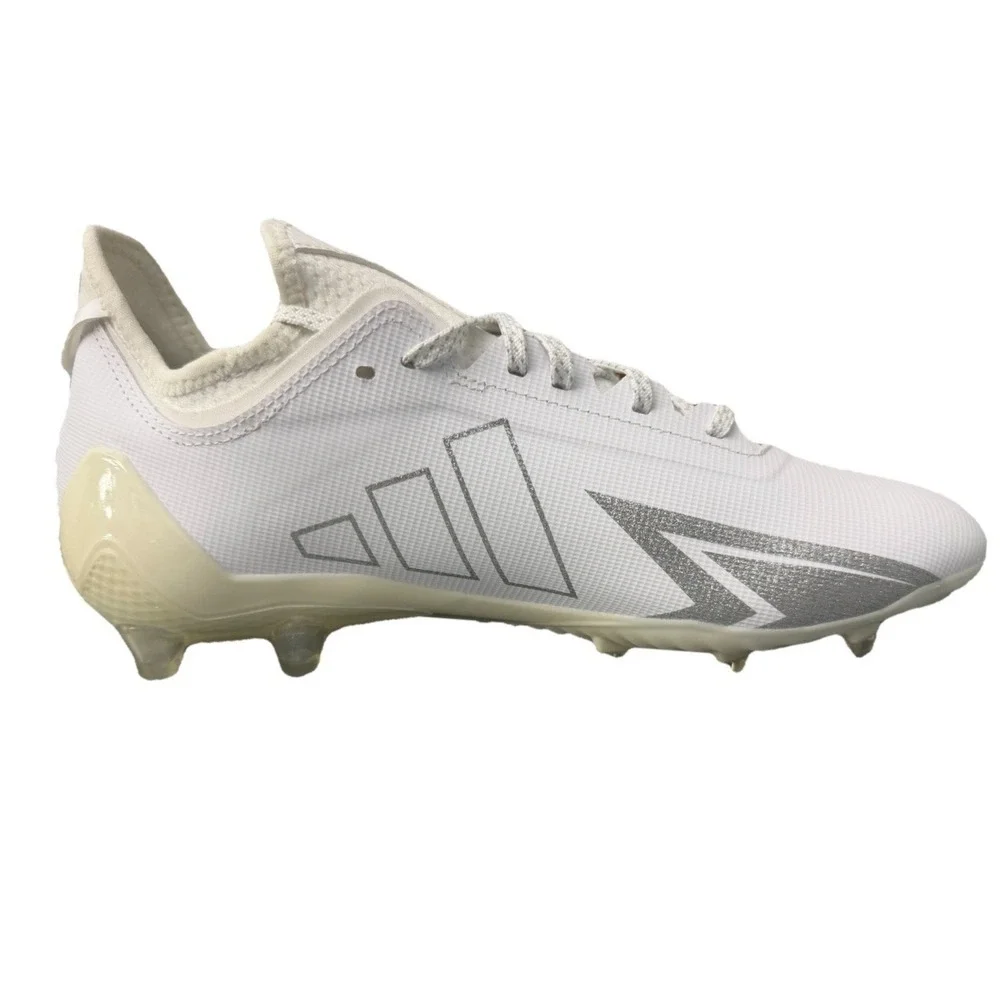 Adidas Men's Adizero White Silver Electric.1 Football Soccer Cleats Size 11 New